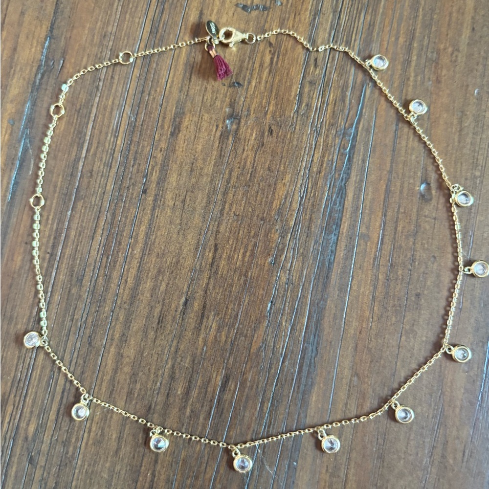 Shashi solitaire drop choker necklace - Picture 8 of 12